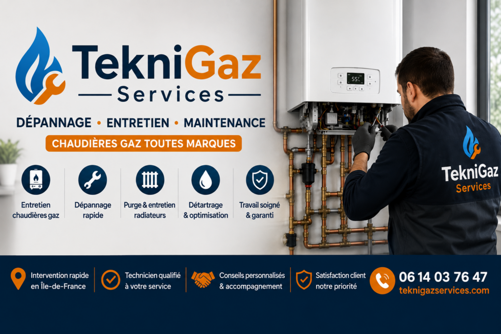 Dépannage et entretien chaudière gaz à Rueil-Malmaison – TekniGaz Services